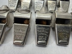 VINTAGE WHISTLE LOT OF 12 THE ACME THUNDERER – Umpire Referee 70s