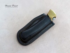 Custom Buck 110 Sheath | Vertical Belt Loop Sheath | Right Handed Sheath