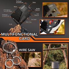 Dusor 19 in 1 Survival Kit Gifts for Men, Father’ s Day Gifts from Daughter S…