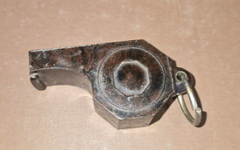 1940-50s FIELD SIREN Brown Bakelite Whistle