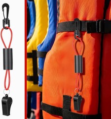 Whistle with Lanyard for Safety Boat Whistles Floats Water Whistles Coast Guard