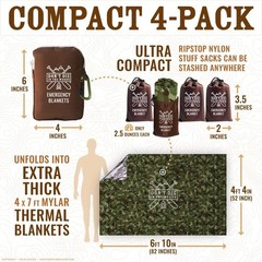Emergency Blankets: Ultralight, Waterproof Thermal Mylar for Survival