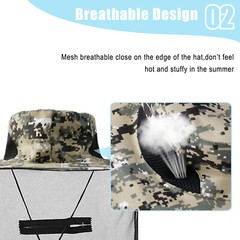 Foldable Mesh Cap Anti Mosquito Cap Breathable Hat Zip Closure Outdoor Jungle
