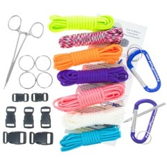 Paracord Survival Bracelet, Buckles, and More Lot Kit for Outdoor Sports & Rec