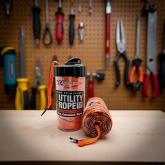 Rapid Rope Canister Tactical Paracord, 1100lb Test, USA Made | 120ft Orange