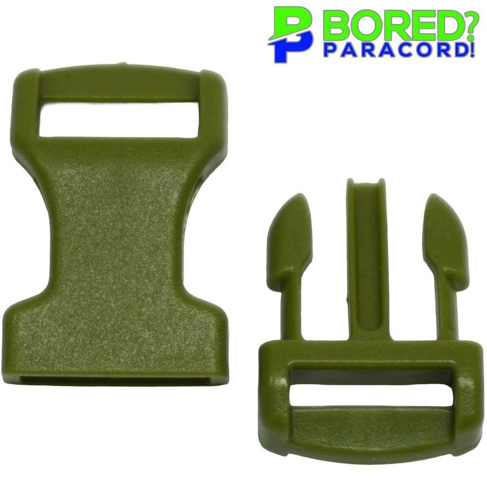 1/2″ Olive Green Paracord Buckles – ½» Buckle Perfect for Crafting