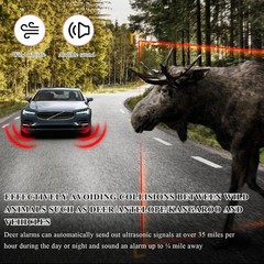 Deer Whistles for Cars, Deer Warning Whistle with Adhesive, Car Collision