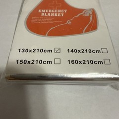 Emergency Survival Blanket Windproof Waterproof Reflective 130x210cm