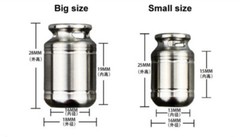 Titanium Waterproof Container Gas Tank Survival Pill Box Keychain Seal EDC Gifts