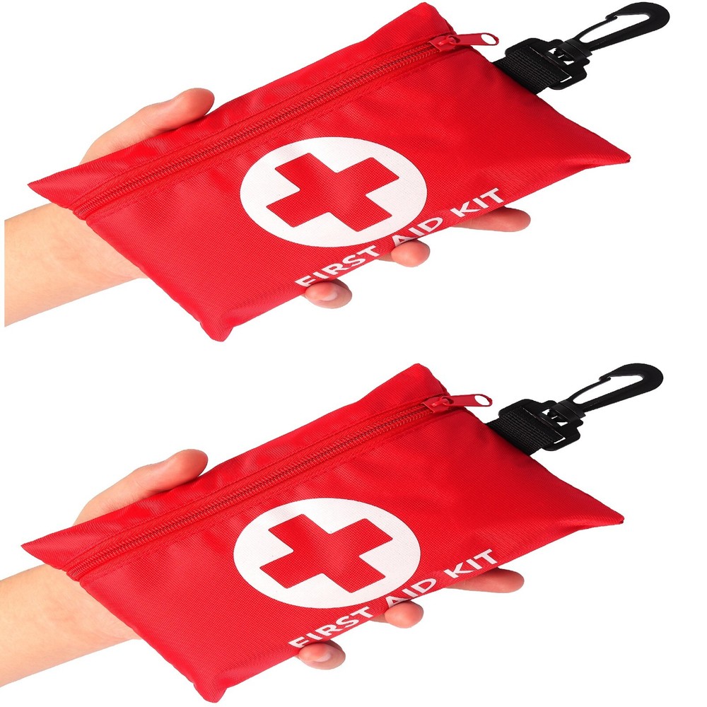 128 Pcs First Aid Kit Medical Emergency Trauma Military Survival Travel 2 Sets