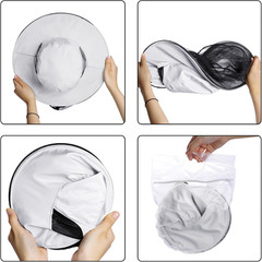 Mosquito Head Net Hat Sun Hat Garden Bug Hat with Hidden Net Mesh for Outdoor…