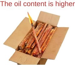 100% Natural Fire Starter Sticks – Resin Rich, Quick Light Firestarters for
