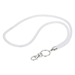 1Pack 15.7″ Rhinestone Lanyard for Keys, White