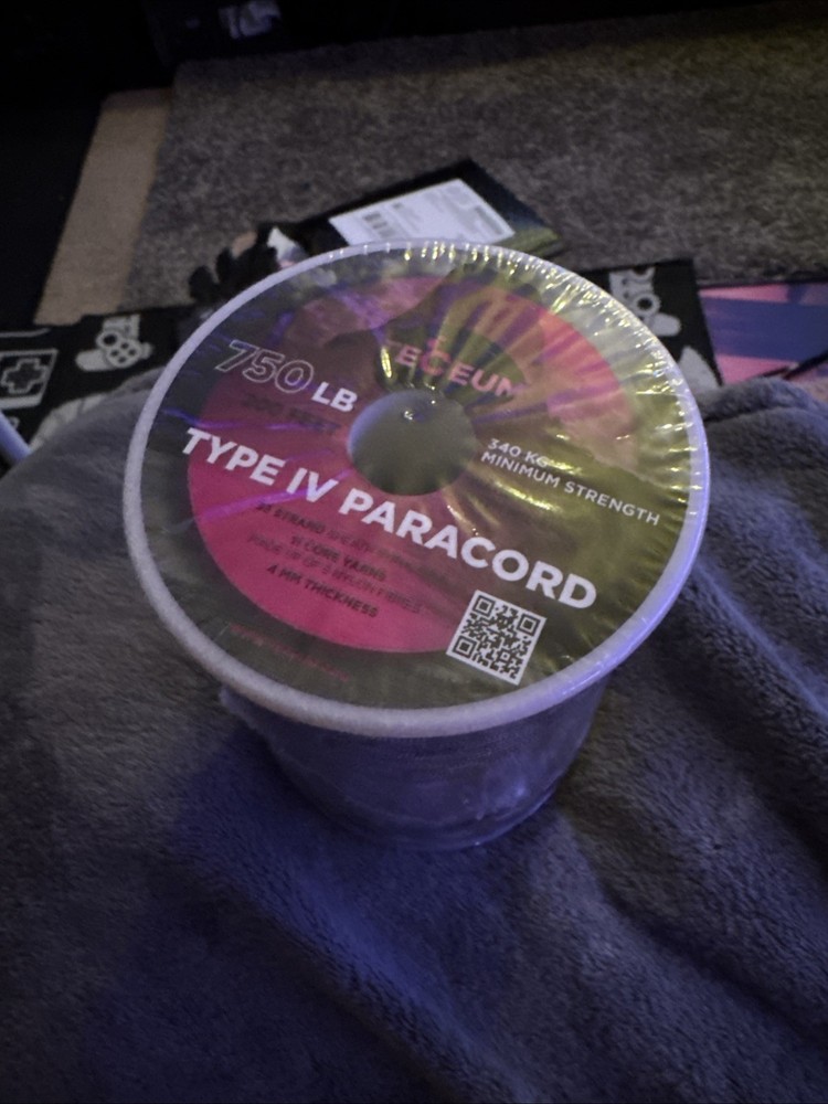 TECEUM Camo Paracord Type IV 200 Feet 750 LB Military Grade
