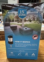 Thermacell Mosquito Repellent Patio Shield Lantern; Includes 12-Hour Refill NEW