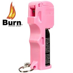 Pepper Spray for Women’s Self-Defense: 2-Pack BURN 1/2oz Pink Security Keychain