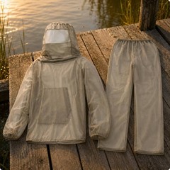 Hooded Mesh Top and Pants Lightweight Protection Suit Breathable