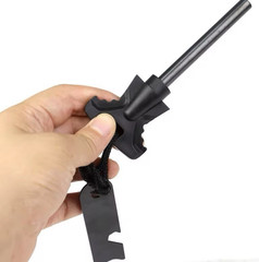 Fire Starter Flint Steel Striker Survival Kit Ferro Rod Camping Outdoor Tool
