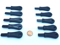 10 Rod Striker/Scraper Blade Firesteel Ferro Flint Ferrocerium EDC BOB Black