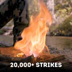 Ferro Fire Striker 5″ Overall Windproof And Waterproof 20000+ Strikes USA MADE