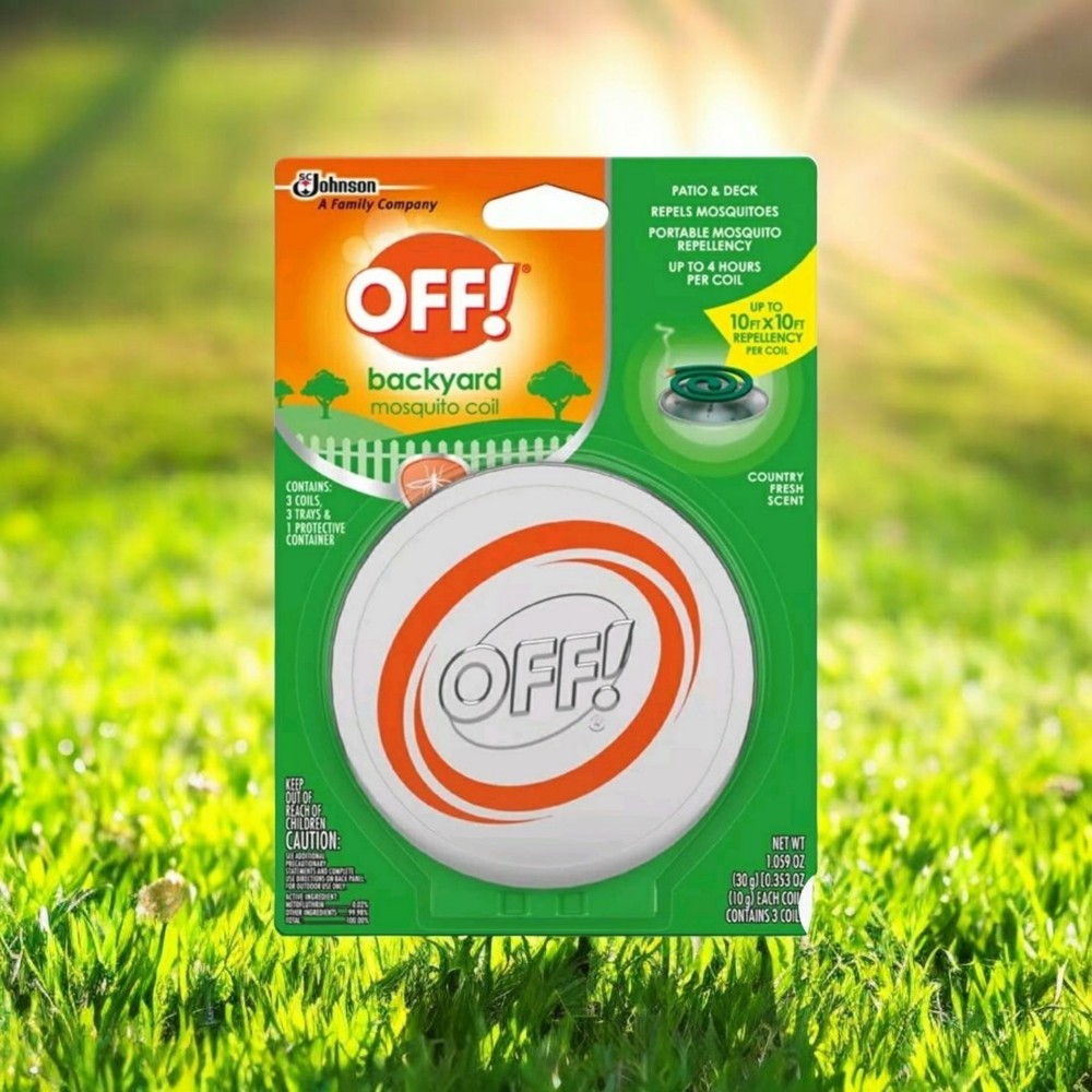 OFF! Backyard Mosquito Coil Country Fresh Scent Covers 10′ x 10′ Per Coil