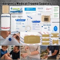 250 PCS Survival First Aid Kit – Outdoor Emergency Trauma Gear, Tourniquet, MOLL