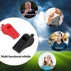 Plume’CHJ Pink Sports Referee Whistles with Lanyard, 2 Pack Loud ABS Plastic