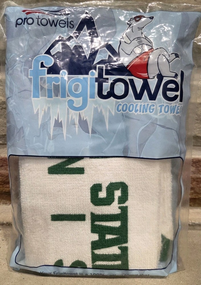 Michigan State Frigitowel, Natural Cooling Towel Icy Cold Out Of Package. New