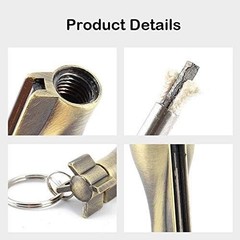Permanent Match – 3 Pack, Flint Matchstick Fire Starter, Keychain Metal Immortal