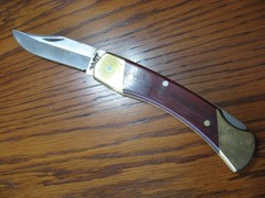 rmk99 Schrade Uncle Henry 8.7″ Folding Knife LB7 USA Wood/Brass Handle VG st135