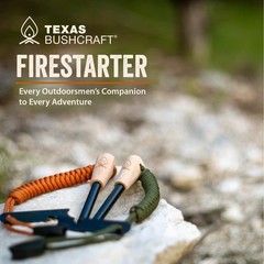 Fire Starter Survival Kit – Ferro Rod Flint Fire Steel, Striker Tool | Cowhid…