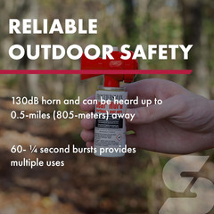 Frontiersman Bear Horn, 130Db Audible up to 0.5 Miles, Nonflammable & Eco-Friend