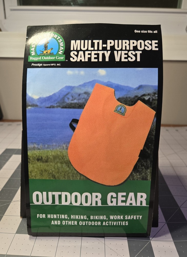 Master Sportsman Multi-Purpose Safety Vest OSFA Blaze Safety NIP
