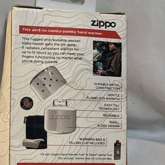 Zippo Refillable 12 Hour Hand Warmer Matte Black New In Box Unsealed