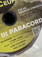 Paracord Type III 50lb. 1000ft.