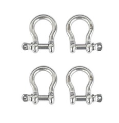 8x Bow Shackle Marine 304 Stainless Steel 5mm 3/16″ Clevis Boat Rigging Bracele