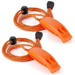 Hipat Emergency Whistle, Super Loud Floating Whistle with Small, Orange A