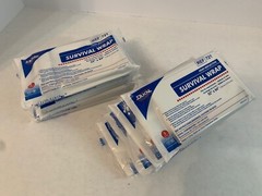 Emergency blanket survival wrap Lot Of 10 Heat Reflective 52″x84″ Dukal – NEW