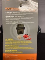 UST Watertight Fire Starter Kit Waterproof Case with Rod and Flint para cord
