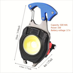 Portable Outdoor Strong Magnetic Mini Lighter Multifunctional Floodlight(blue)