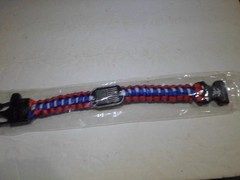 American Flag Red White and Blue Paracord Survival Bracelet 9″ New