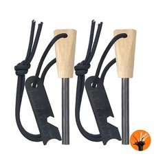 Fire Starter (2 Packs), All-Weather Magnesium Ferro Rod for Camping and Hikin…