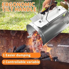 Joyagrill 7.5X12inch XL Charcoal Chimney 7.5x12inch Starter