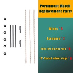 YUSUD Permanent Match Accessories, Never Ending Matchstick Parts, Forever…