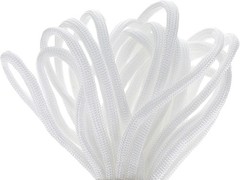 White Nylon Paracord – 18ft for Crafting & Decor