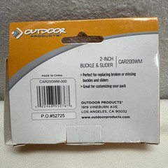 Outdoor Products 2” Buckle & Slider 2 Sets Per Box CAR200WM Replacement Repair