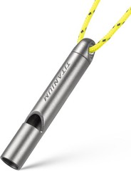 Titanium Survival Emergency Whistle,120-130dB,Rustproof, Durable | Saltwater &