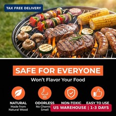 Natural Fire Starter Sticks: Quick Start Fire Starters for Grills Campfires Indo