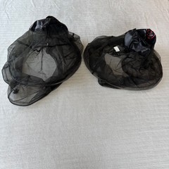 Outdoor Research Deluxe Spring Ring Headnet Black Bug Mesh Net 2 Pack 80105