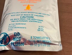 Avon Skin So Soft Bug Guard Picaridin Towelettes, 2 Packs of 8 (EXP 09/2027)